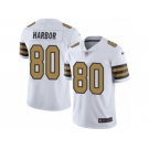Youth Nike New Orleans Saints #80 Clay Harbor Limited White Rush Vapor Untouchable NFL Jersey