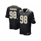 Youth Nike New Orleans Saints #98 Sheldon Rankins Game Black Team Color NFL Jersey