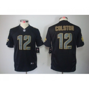 nike youth nfl jerseys new orleans saints #12 colston black[nike impact limited]