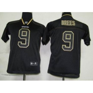 nike youth nfl jerseys new orleans saints #9 brees black[lights out]