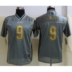 nike youth nfl jerseys new orleans saints #9 drew brees grey[nike vapor]
