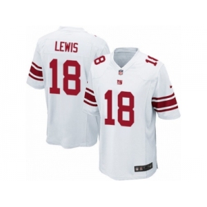Men Nike New York Giants #18 Roger Lewis Game White NFL Jersey