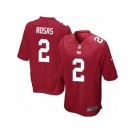 Men Nike New York Giants #2 Aldrick Rosas Game Red Alternate NFL Jersey