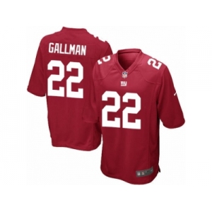 Men Nike New York Giants #22 Wayne Gallman Game Red Alternate NFL Jersey