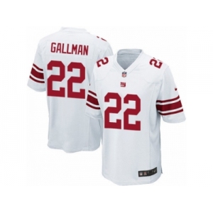 Men Nike New York Giants #22 Wayne Gallman Game White NFL Jersey