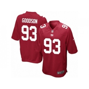 Men Nike New York Giants #93 B.J. Goodson Game Red Alternate NFL Jersey