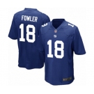 Men's New York Giants #18 Bennie Fowler Game Royal Blue Team Color Football Jersey