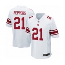 Men's New York Giants #21 Jabrill Peppers Game White Football Jersey