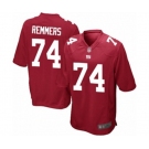 Men's New York Giants #74 Mike Remmers Game Red Alternate Football Jersey