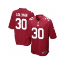 Men's Nike New York Giants #30 Wayne Gallman Game Red Alternate NFL Jersey