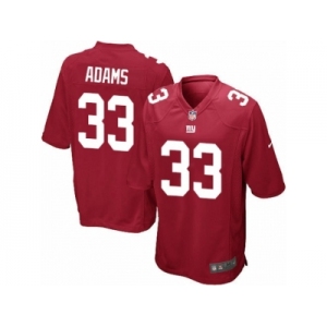 Men's Nike New York Giants #33 Andrew Adams Game Red Alternate NFL Jersey