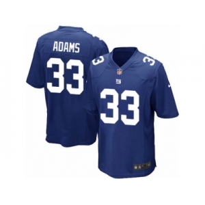 Men's Nike New York Giants #33 Andrew Adams Game Royal Blue Team Color NFL Jersey