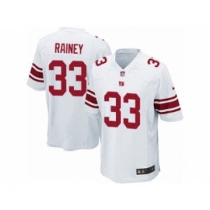 Men's Nike New York Giants #33 Bobby Rainey Game White NFL Jersey