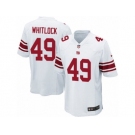 Men's Nike New York Giants #49 Nikita Whitlock Game White NFL Jersey