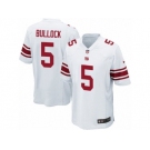 Men's Nike New York Giants #5 Randy Bullock Game White NFL Jersey