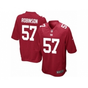 Men's Nike New York Giants #57 Keenan Robinson Game Red Alternate NFL Jersey