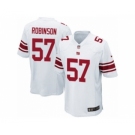 Men's Nike New York Giants #57 Keenan Robinson Game White NFL Jersey