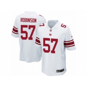 Men's Nike New York Giants #57 Keenan Robinson Game White NFL Jersey