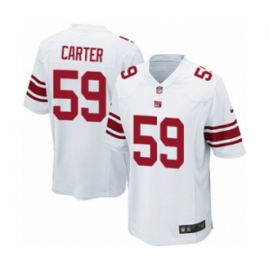 Men's Nike New York Giants #59 Lorenzo Carter Game White NFL Jersey