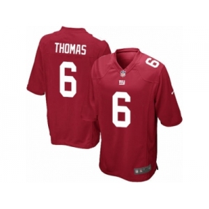 Men's Nike New York Giants #6 Logan Thomas Game Red Alternate NFL Jersey