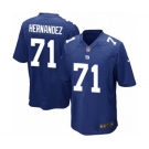 Men's Nike New York Giants #71 Will Hernandez Game Royal Blue Team Color NFL Jersey