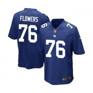 Men's Nike New York Giants #76 Ereck Flowers Game Royal Blue Team Color NFL Jersey