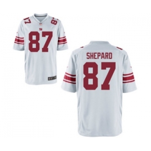 Men's Nike New York Giants #87 Sterling Shepard Game White NFL Jersey