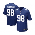 Men's Nike New York Giants #98 Damon Harrison Game Royal Blue Team Color NFL Jersey