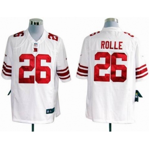 nike nfl jerseys new york giants #26 rolle white[game]