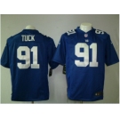 nike nfl jerseys new york giants #91 tuck blue[game]
