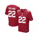 Men Nike New York Giants #22 Wayne Gallman Elite Red Alternate NFL Jersey