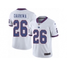 Men Nike New York Giants #26 Orleans Darkwa Elite White Rush Vapor Untouchable NFL Jersey