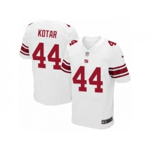 Men Nike New York Giants #44 Doug Kotar Elite White NFL Jersey