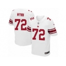 Men Nike New York Giants #72 Kerry Wynn Elite White NFL Jersey