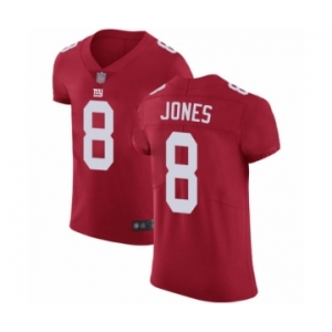 Men's New York Giants #8 Daniel Jones Red Alternate Vapor Untouchable Elite Player Football Jersey