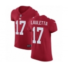 Men's Nike New York Giants #17 Kyle Lauletta Red Alternate Vapor Untouchable Elite Player NFL Jersey