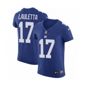 Men's Nike New York Giants #17 Kyle Lauletta Royal Blue Team Color Vapor Untouchable Elite Player NFL Jersey