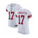 Men's Nike New York Giants #17 Kyle Lauletta White Vapor Untouchable Elite Player NFL Jersey