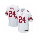 Men's Nike New York Giants #24 Eli Apple Game White NFL Jersey