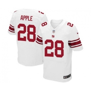 Men's Nike New York Giants #28 Eli Apple Elite White NFL Jersey