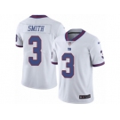 Men's Nike New York Giants #3 Geno Smith Elite White Rush NFL Jersey