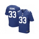 Men's Nike New York Giants #33 Andrew Adams Elite Royal Blue Team Color NFL Jersey