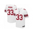 Men's Nike New York Giants #33 Andrew Adams Elite White NFL Jersey