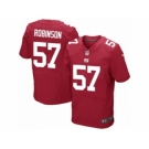 Men's Nike New York Giants #57 Keenan Robinson Elite Red Alternate NFL Jersey