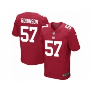 Men's Nike New York Giants #57 Keenan Robinson Elite Red Alternate NFL Jersey