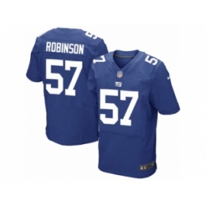 Men's Nike New York Giants #57 Keenan Robinson Elite Royal Blue Team Color NFL Jersey