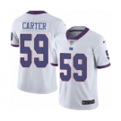 Men's Nike New York Giants #59 Lorenzo Carter Elite White Rush Vapor Untouchable NFL Jersey