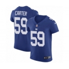 Men's Nike New York Giants #59 Lorenzo Carter Royal Blue Team Color Vapor Untouchable Elite Player NFL Jersey