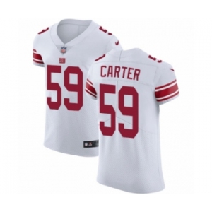 Men's Nike New York Giants #59 Lorenzo Carter White Vapor Untouchable Elite Player NFL Jersey