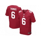 Men's Nike New York Giants #6 Logan Thomas Elite Red Alternate NFL Jersey